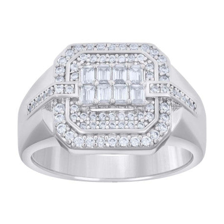 925 Sterling Silver Cz Ring S8-S11