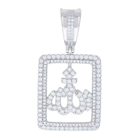 925 Sterling Silver Pendant 1.58Ctw Moissanite