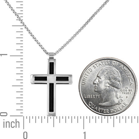 Stainless Steel Pendant Necklace 24"