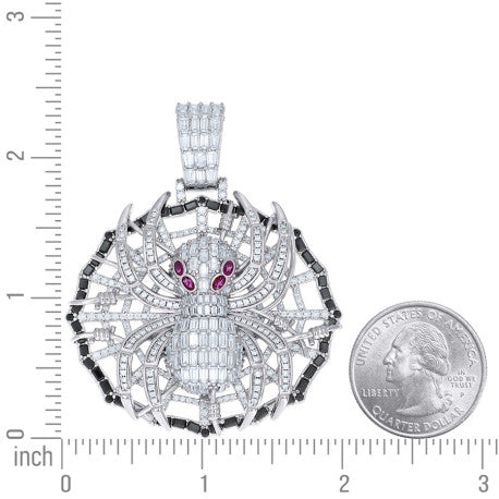 925 Sterling Silver Moissanite Pendant