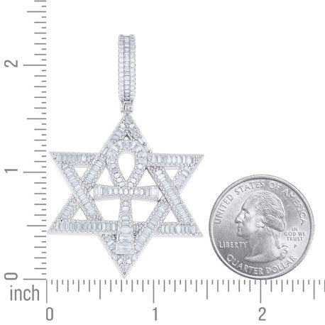 925 Sterling Silver Moissanite Pendant