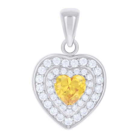 925 Sterling Silver Cz Pendant