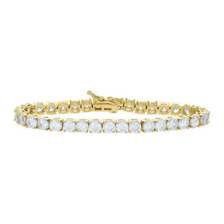 925 Sterling Silver Moissanite Tennis Chain 5mm