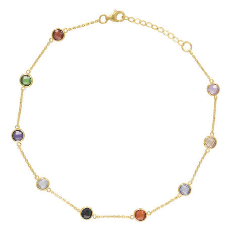 10Kt Gold Anklet 10"
