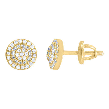 925 Sterling Silver 0.53Ctw Moissanite Earrings