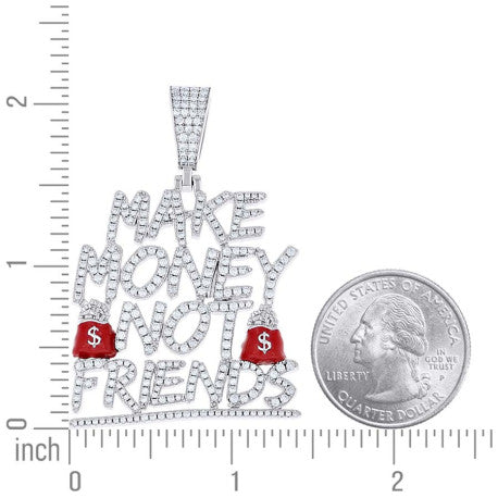 925 Sterling Silver Moissanite Pendant