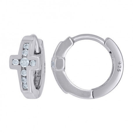 925 Sterling Silver Cz Earring