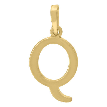 925-Silver Initial "Q" Pendant