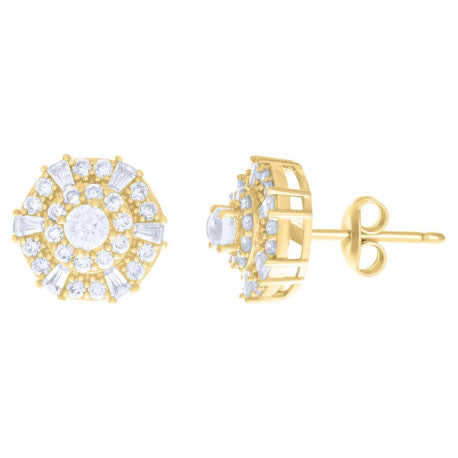 10Kt Gold Cz Earrings