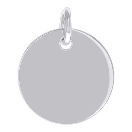 925 Sterling Silver 6.5mm Pendant Silver Plated