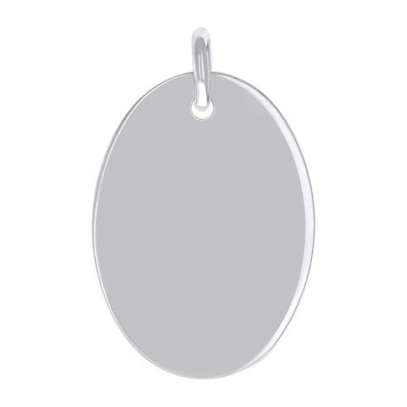 925 Sterling Silver 6.5mm Pendant Silver Plated