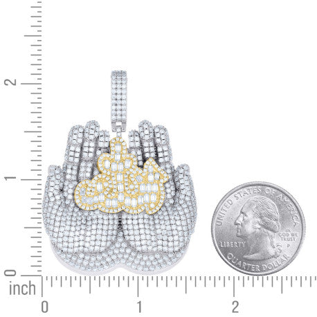 925 Sterling Silver Moissanite Pendant