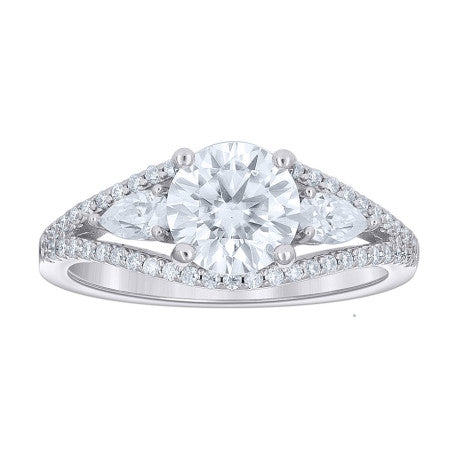 925 Sterling Silver Moissanite Ring