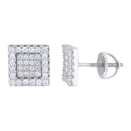 925 Sterling Silver Cz Earrings