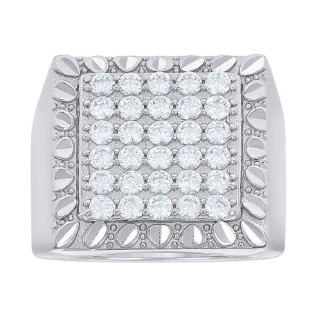 925 Sterling Silver Cz Ring S10-S12