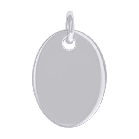 925 Sterling Silver 6.5mm Pendant Silver Plated