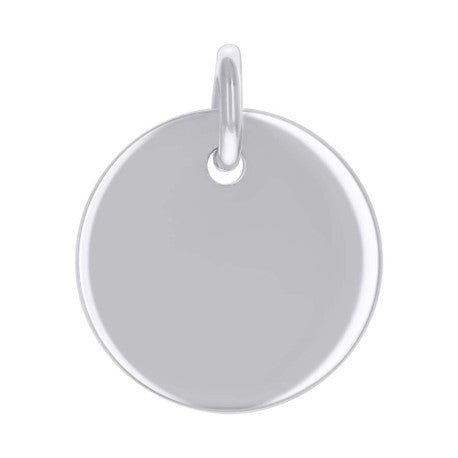 925 Sterling Silver 6.5mm Pendant Silver Plated