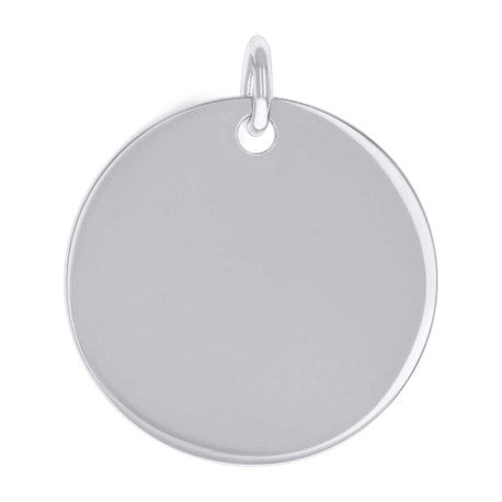 925 Sterling Silver 6.5mm Pendant Silver Plated