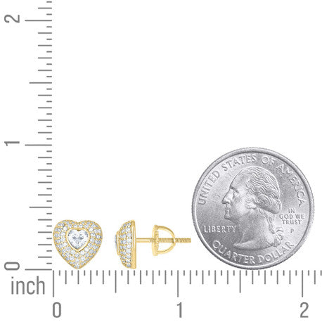 925 Sterling Silver Moissanite Stud Earrings
