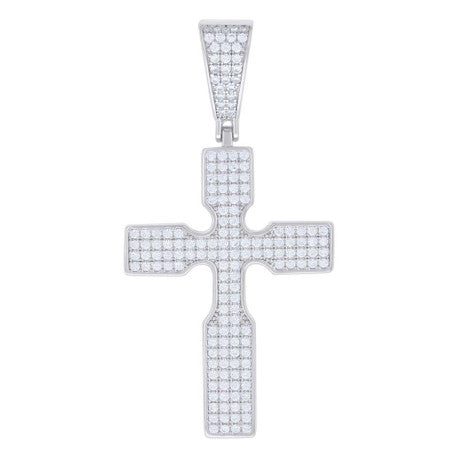 925 Sterling Silver Pendant Moissanite 1.34 Ctw