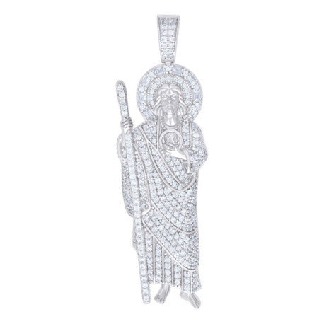 925 Silver Pendant Moissanite 2.30Ctw, Baguetter 0