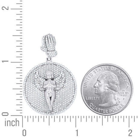 925 Sterling Silver Moissanite Pendant