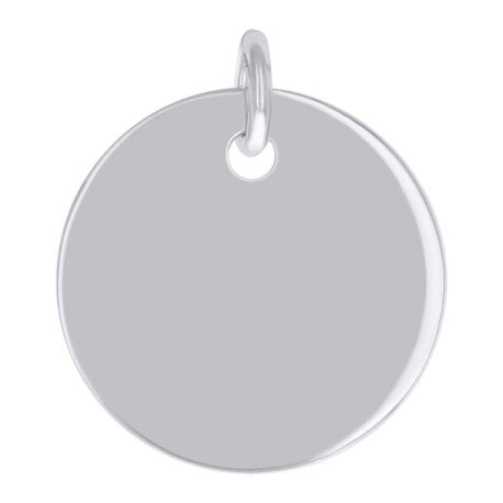 925 Sterling Silver 6.5mm Pendant Silver Plated