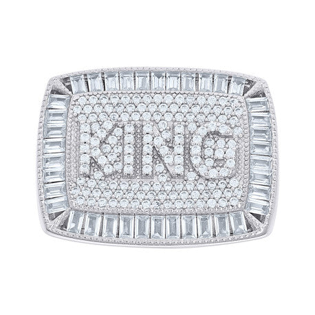 925 Sterling Silver Cz Ring S10-S12