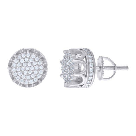 925 Sterling Silver Earrings With Moissanite Ctw 0