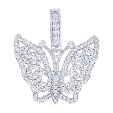 925 Sterling Silver Pendant Moissanite 1.06Ctw