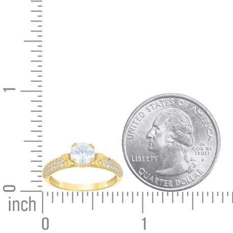 14Kt Gold Cz Ring