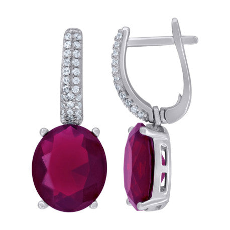 925 Sterling Silver & Cz Earring