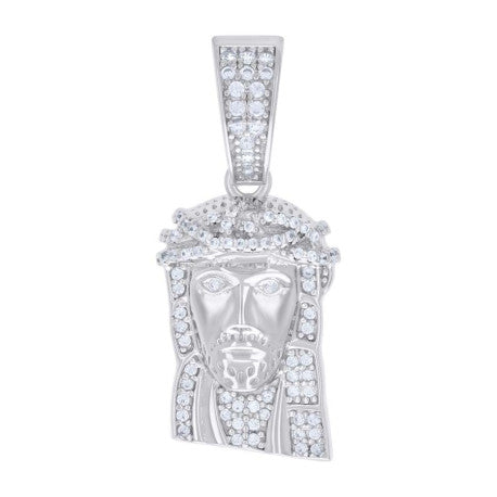 925 Sterling Silver Pendant Moissanite 0.35 Ctw