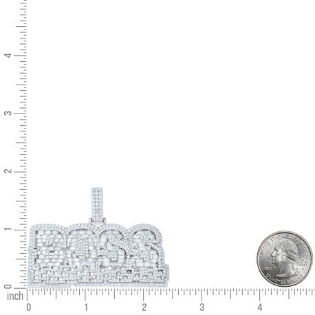 925 Sterling Silver Moissanite Pendant