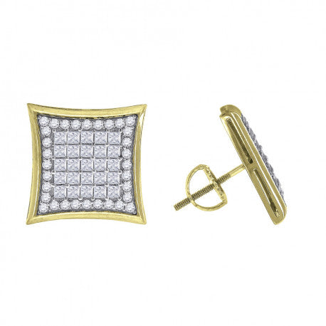 925-Cz Invisible Earring