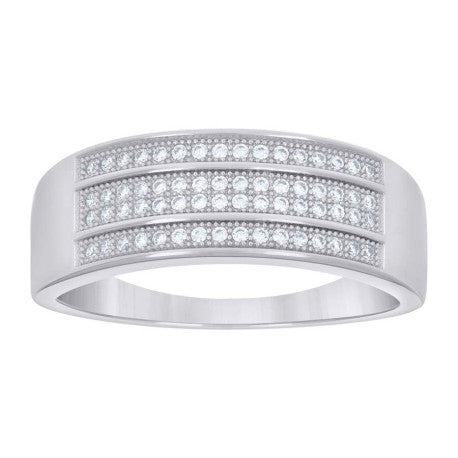 925 Silver Ring With Moissanite S6-S12 Ctw 0.50