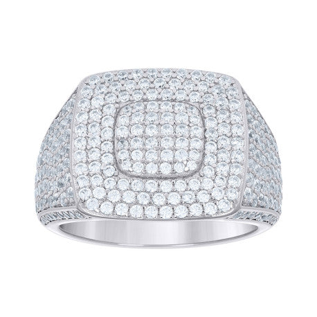 925 Sterling Silver Cz Ring S10-S12