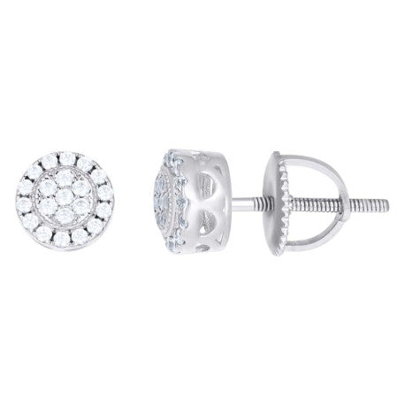 925 Silver Earrings With Moissanite Ctw 0.22