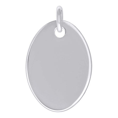 925 Sterling Silver 6.5mm Pendant Silver Plated