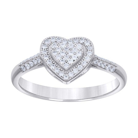 925 Sterling Silver Ring Moissanite 0.36Ctw