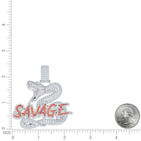 925 Sterling Silver Moissanite Pendant