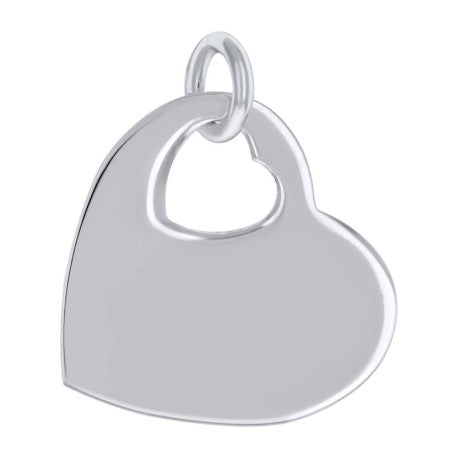 925 Sterling Silver 6.5mm Pendant Silver Plated