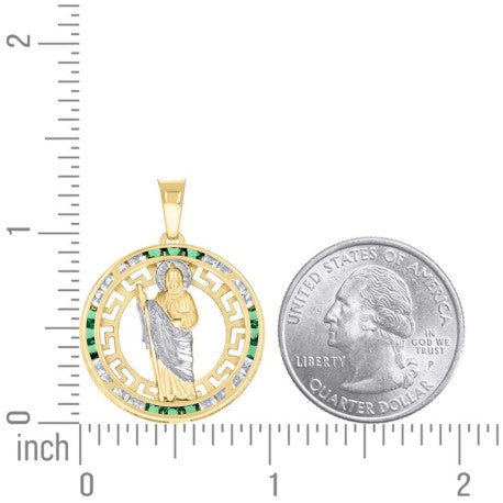 14Kt Gold Cz Pendant