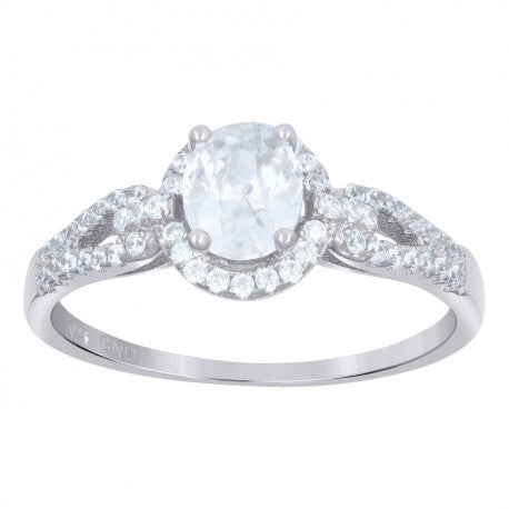 925 Sterling Silver CZ Rings S6-S9