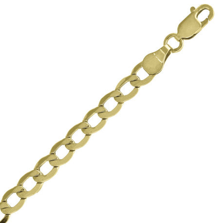 10kt-Gold Hollow Cuban Chain-160