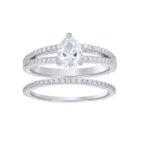 925 Sterling Silver Moissanite Ring