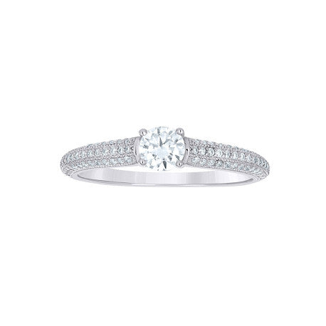925 Sterling Silver Moissanite Ring