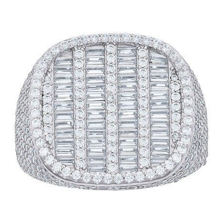 925 Sterling Silver Cz Ring S10-S12